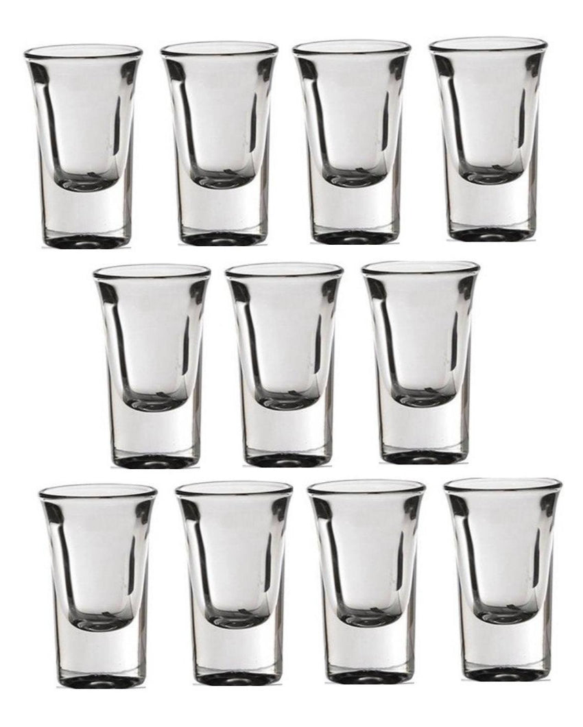 Thick Base Party Perfect Clear Glass Shot Glasses | 30ml | 2 x 3 inches