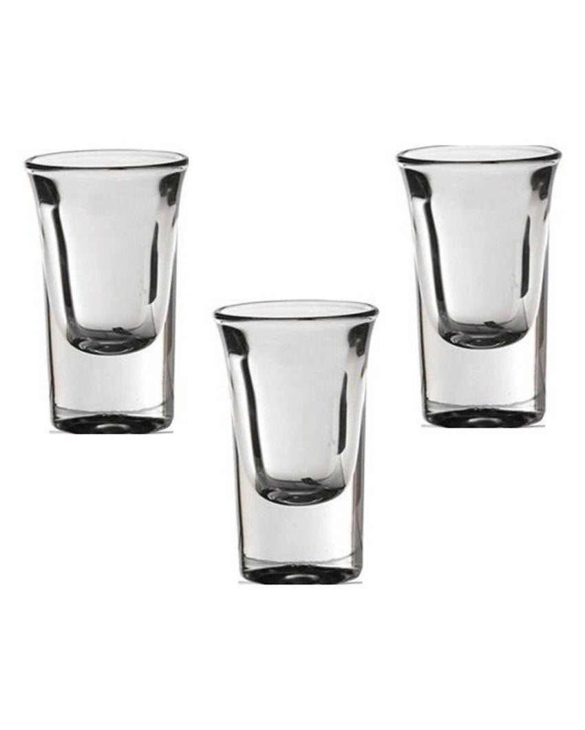 Thick Base Party Perfect Clear Glass Shot Glasses | 30ml | 2 x 3 inches