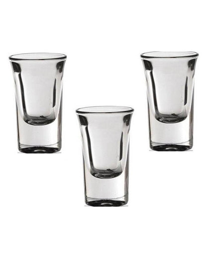 Thick Base Party Perfect Clear Glass Shot Glasses | 30ml | 2 x 3 inches