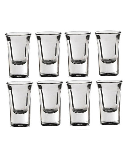 Thick Base Party Perfect Clear Glass Shot Glasses | 30ml | 2 x 3 inches