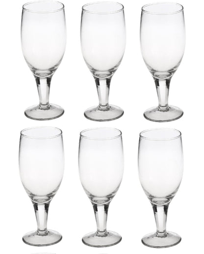 Luminous Bar Crystal Clear Beautiful Wine Glass  | 180ml |  Set of 6  |  2 x 5 inches
