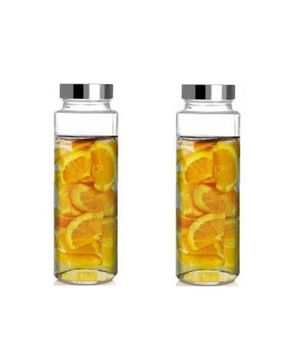 Clear Glass Designer Bottle for Food Grade Storage Versatile Use for Drinks or Grains | 750 ML | 3 x 10 inches