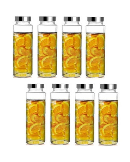 Clear Glass Designer Bottle for Food Grade Storage Versatile Use for Drinks or Grains | 750 ML | 3 x 10 inches