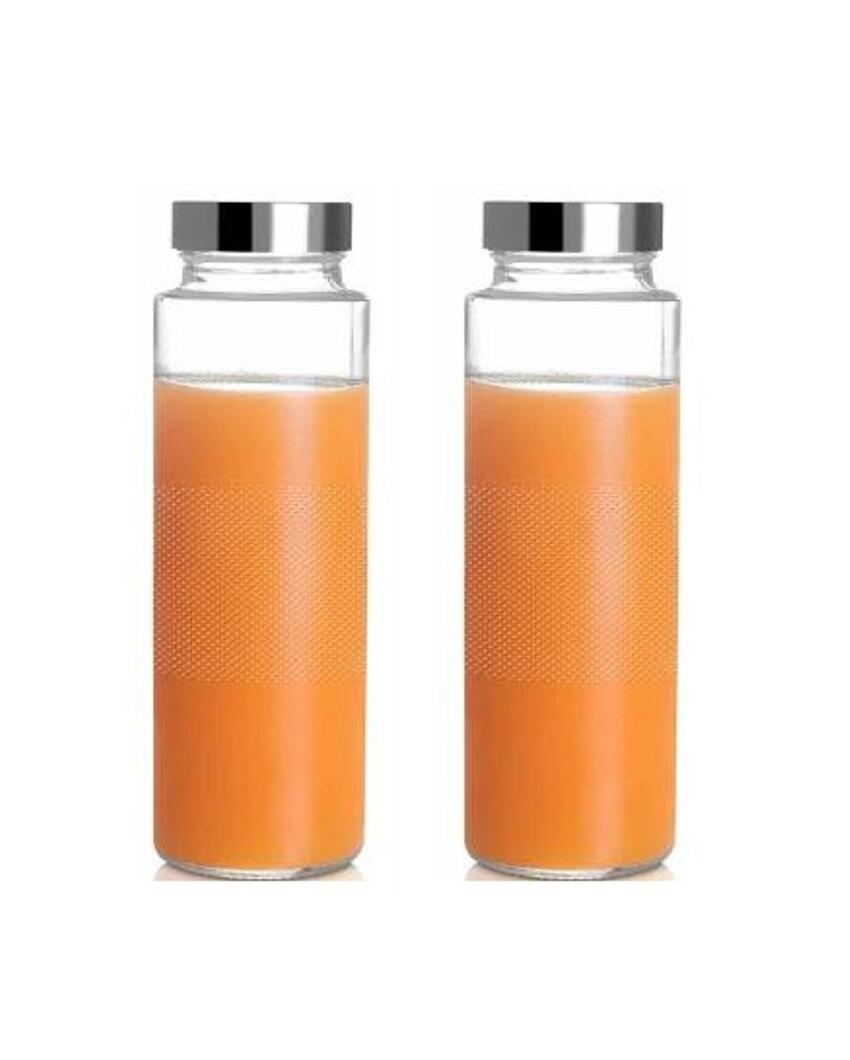 Clear Glass Designer Bottle for Safe Food Grade Storage Sleek and Practical | 750 ML | 3 x 10 inches