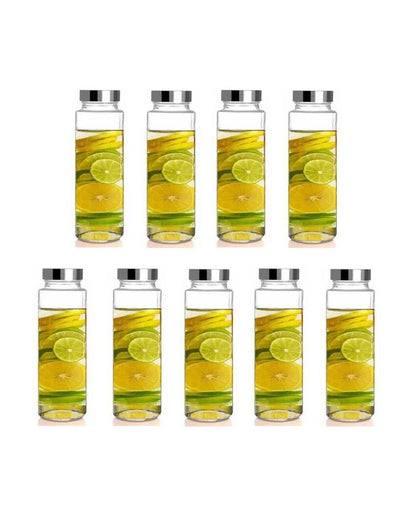 Clear Glass Bottle for Food and Drink Storage Versatile Designer Look | 750 ML | 3 x 10 inches