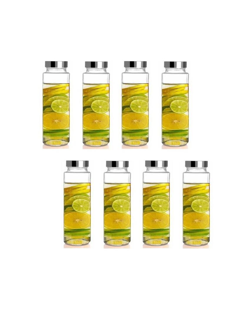 Clear Glass Bottle for Food and Drink Storage Versatile Designer Look | 750 ML | 3 x 10 inches