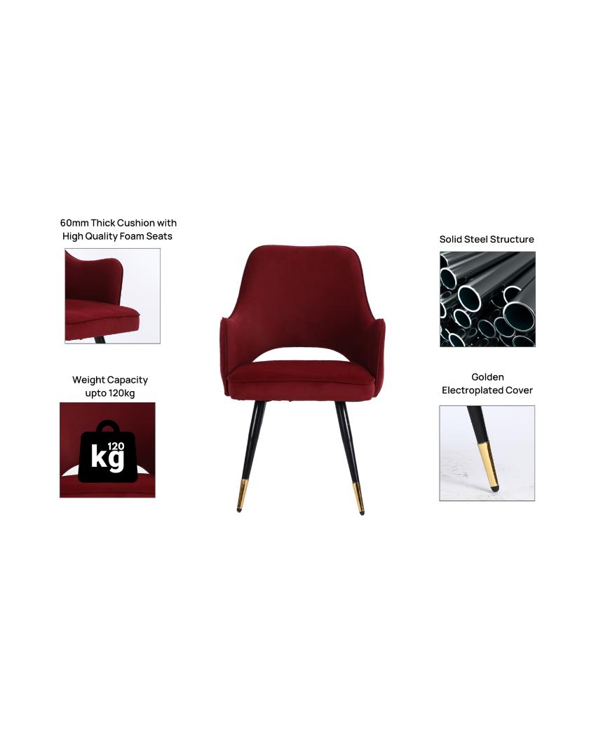 Trendy Versatile Accent Velvet Arm Chair | 19 x 20 x 35 inches