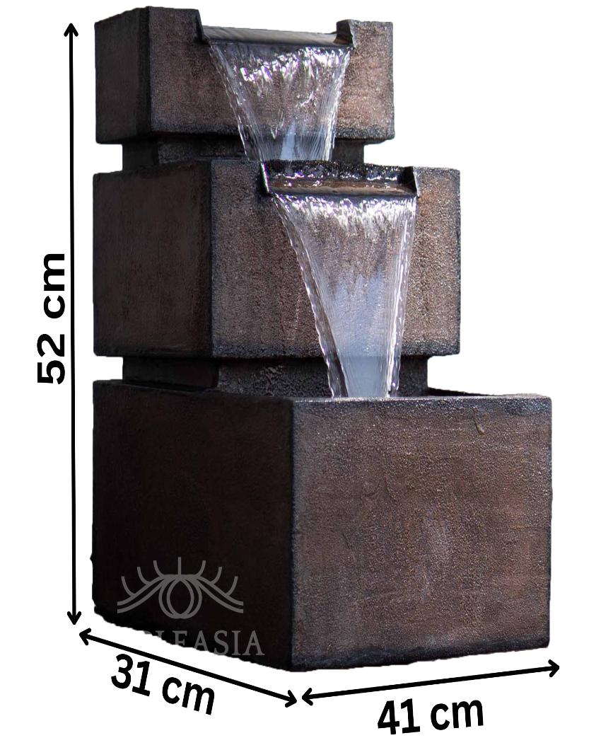 2 Tier Rock Bed Table top Water Fountain