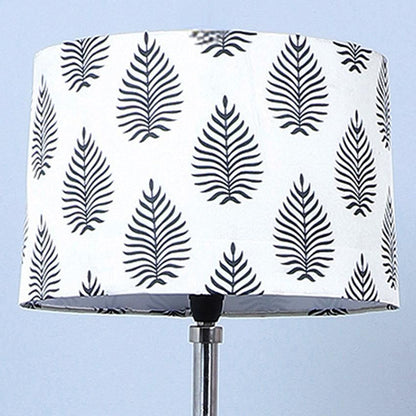 Vintage Big Leaf Print with Satin Shade Tripod Design Wooden Base Floor Lamps | 24 x 24 x 56 inches