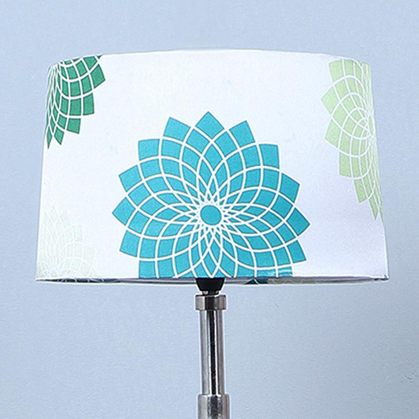 Vintage Dahlia Floral Print with Satin Shade Tripod Design Wooden Base Floor Lamps | 24 x 24 x 56 inches