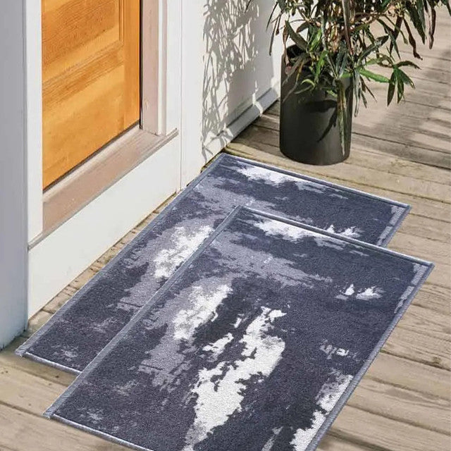 Utopica Abstract  Anti-Slip Nylon Door Mats | Set of 2 | 24x16 inch