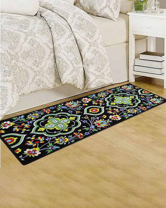 Moorish Arabesque Anti-Slip Runner Nylon Floor Mat | 47x20 inch