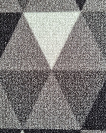 Triangles Geometric Anti-Slip Nylon Door Mats | Set of 2 | 24x16 inch