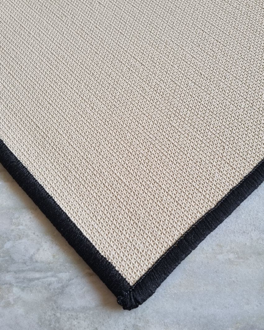 Black Triangles Design Anti-Slip Rug | 3 x 5 Ft