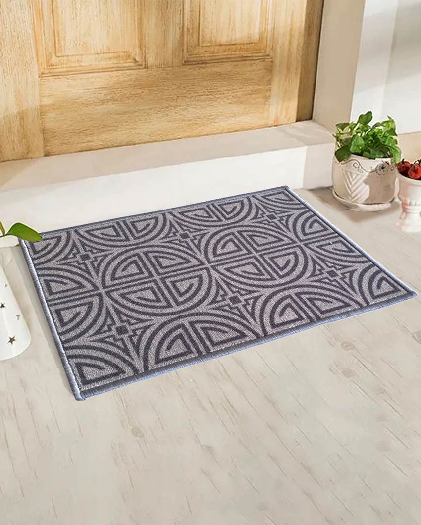 Arabesque Greek Anti-Slip Nylon Door Mats | Set of 2 | 24x16 inch