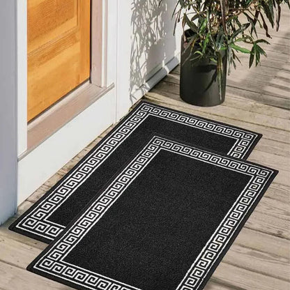 Greek Anti-Slip Nylon Door Mats | Set of 2 | 24 x 16 inches