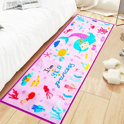 Purple Mermaid Anti Slip Floor Runner | 47 x 20 inches