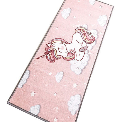 Pink Unicorn Anti Slip Floor Runner | 47 x 20 inches