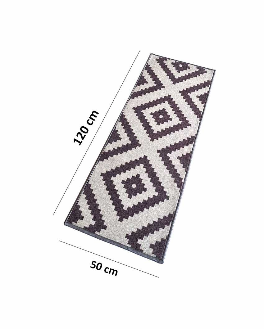 Jacquard Pattern Nylon Anti-Slip Runner Floor Mat | 47x20 inches