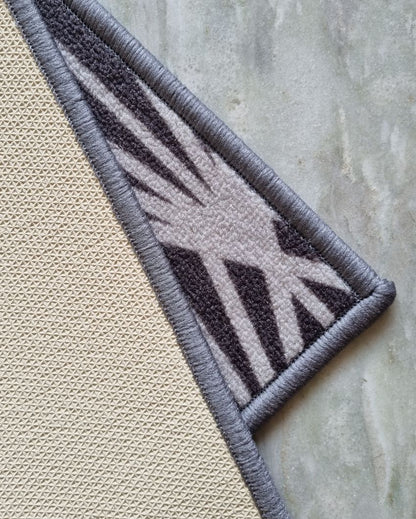 Grey Mohawk Pattern Anti-Slip Rug | 3 x 5 Ft
