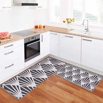 Mohawk Pattern Nylon Anti-Slip Kitchen Mat Set