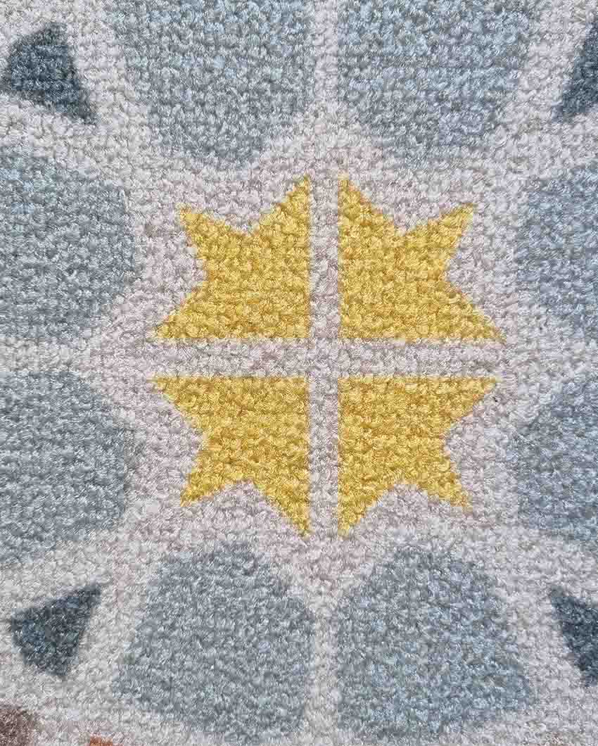 Blue Star Tiles Nylon Anti-Slip Runner & Floor Mat Set