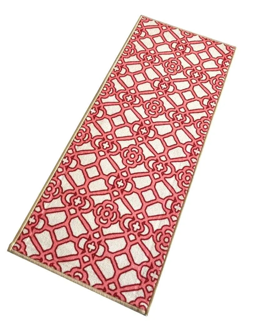 Interlace Trellis Nylon Anti-Slip Runner Floor Mat | 47x20 inches