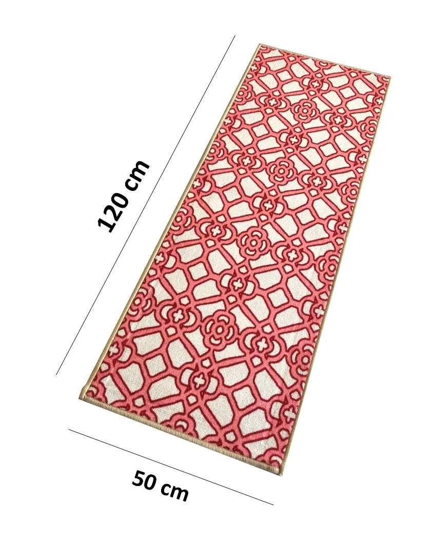 Interlace Trellis Nylon Anti-Slip Runner Floor Mat | 47x20 inches