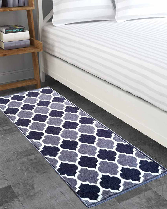 Trellis Design Nylon Anti-Slip Runner Floor Mat | 47x20 inches