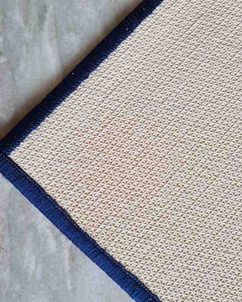 Nylon Trellis Anti-Slip Runner & Floor Mat Set Blue