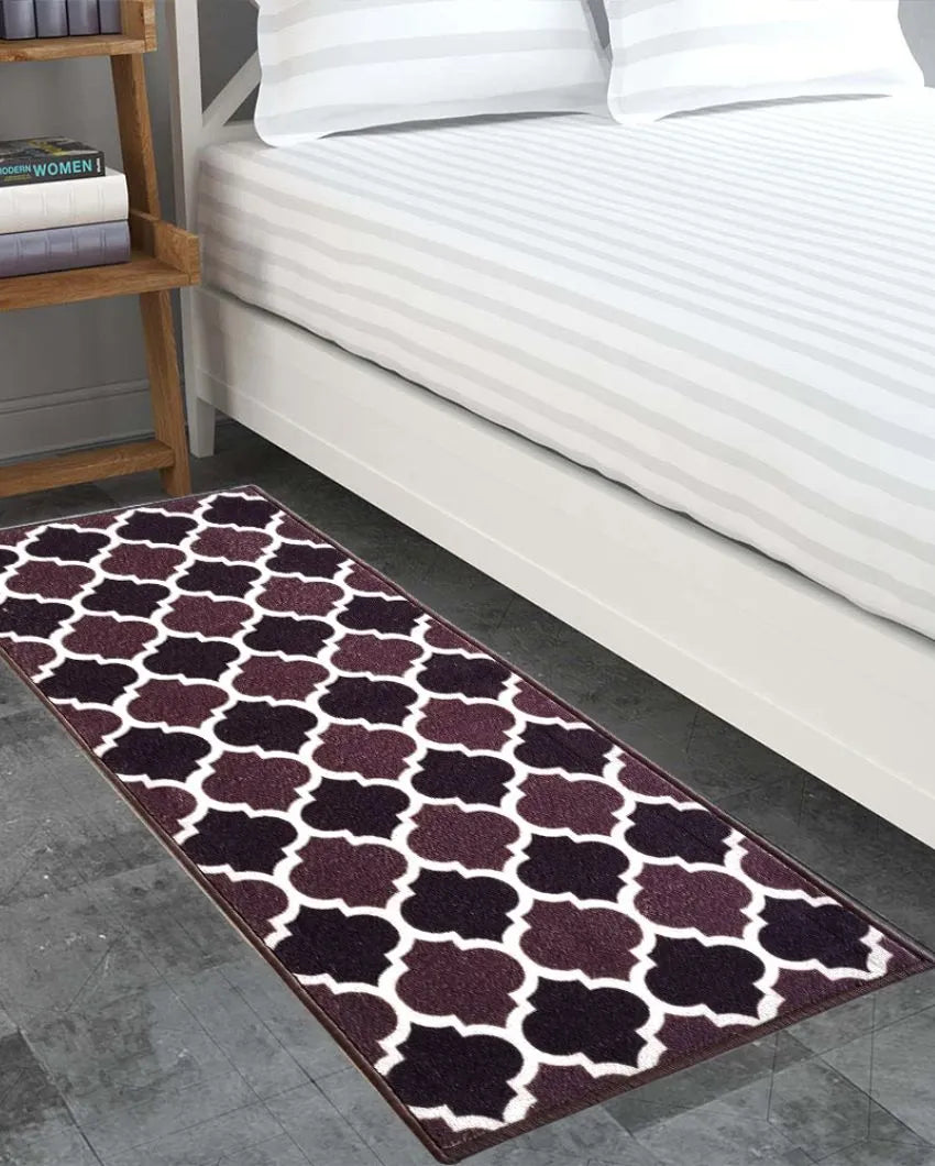 Trellis Design Nylon Anti-Slip Runner Floor Mat | 47 x 20 inches