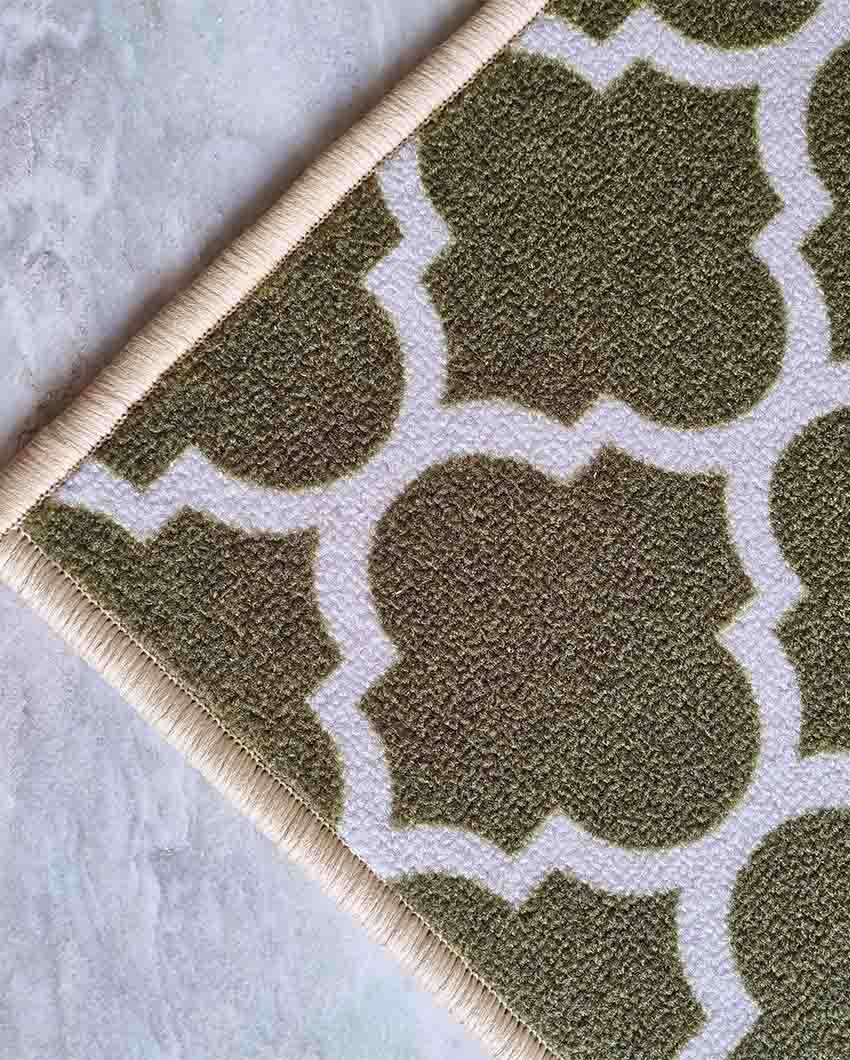 Nylon Trellis Anti-Slip Runner & Floor Mat Set Green