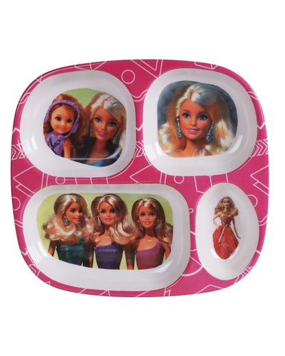 Barbie Printed Melamine Kids Plates | Set Of 4