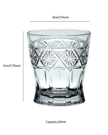 Luxuries Water Juice & Glasses | Set Of 6 | 220 ML