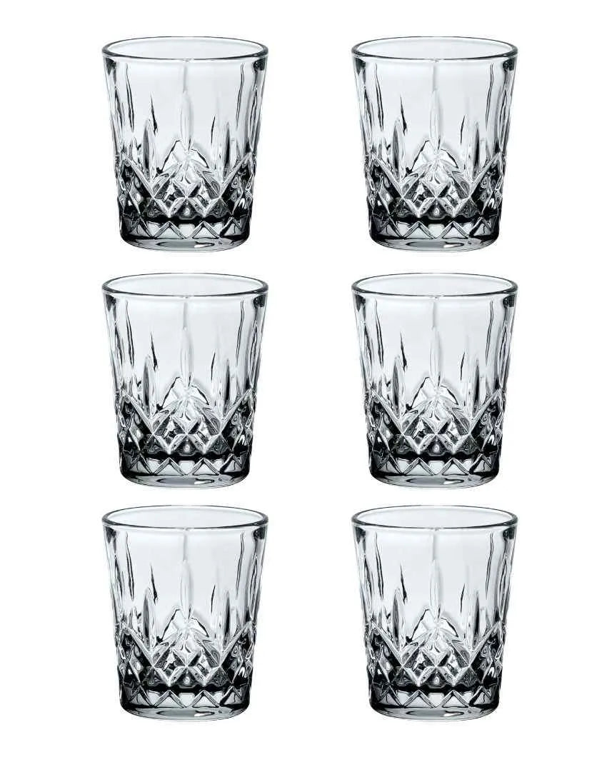 Glass Vodka Shot Glasses | Set Of 6 | 50 ML