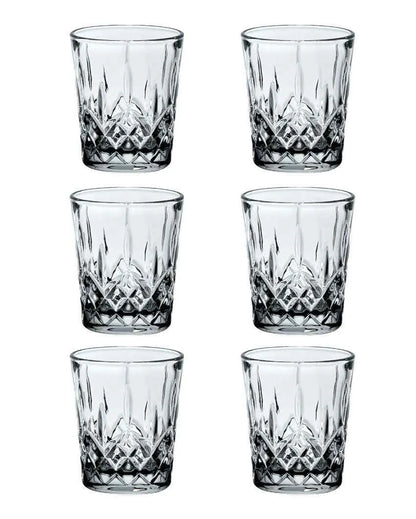 Glass Vodka Shot Glasses | Set Of 6 | 50 ML