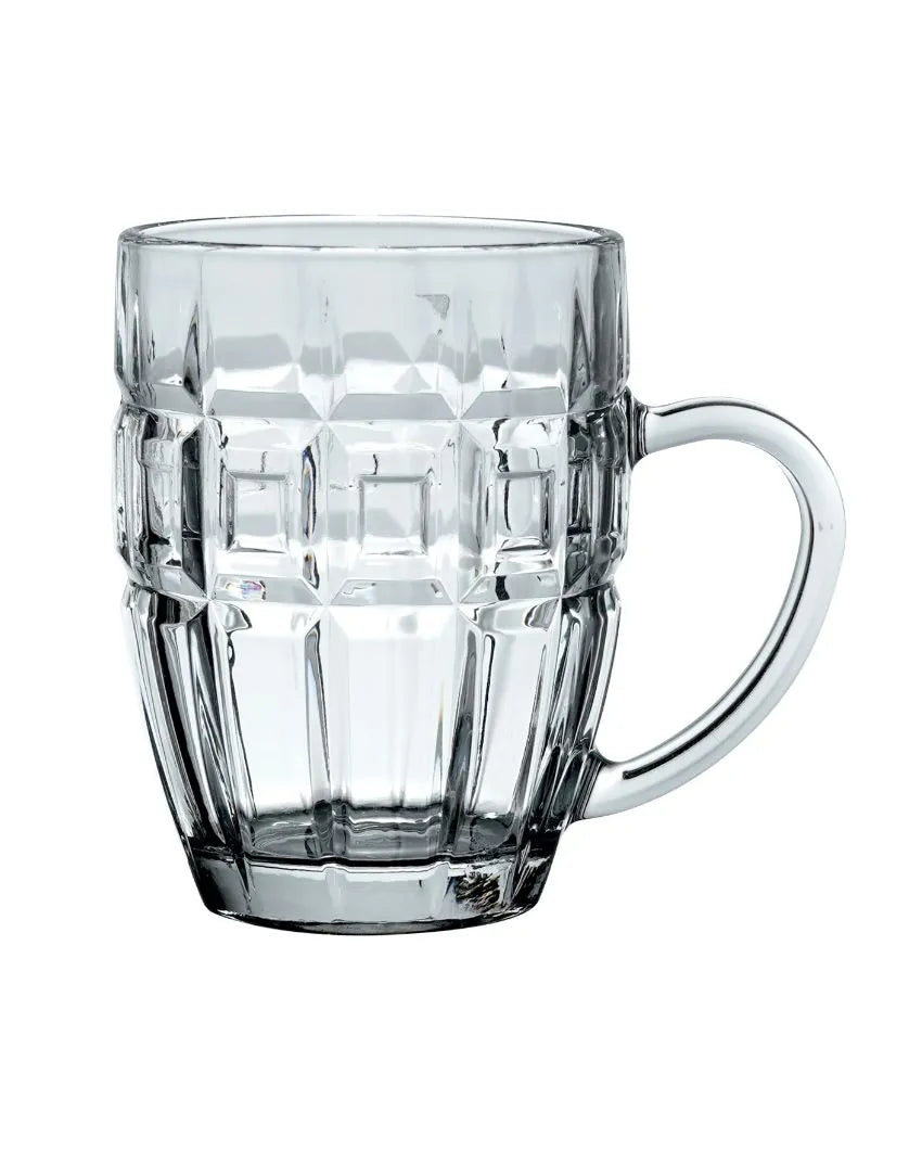 Glass Pint Beer Glasses | Set Of 2 | 390 ML