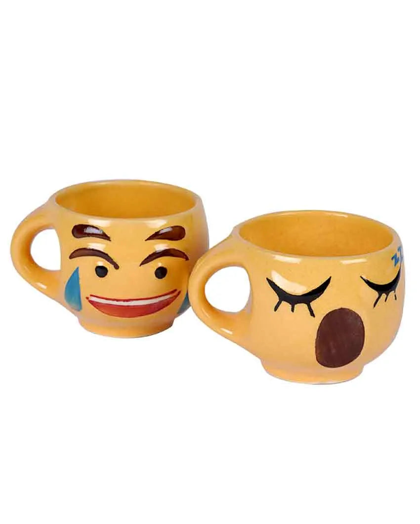 Emoji Ceramic Cups | Set Of 6