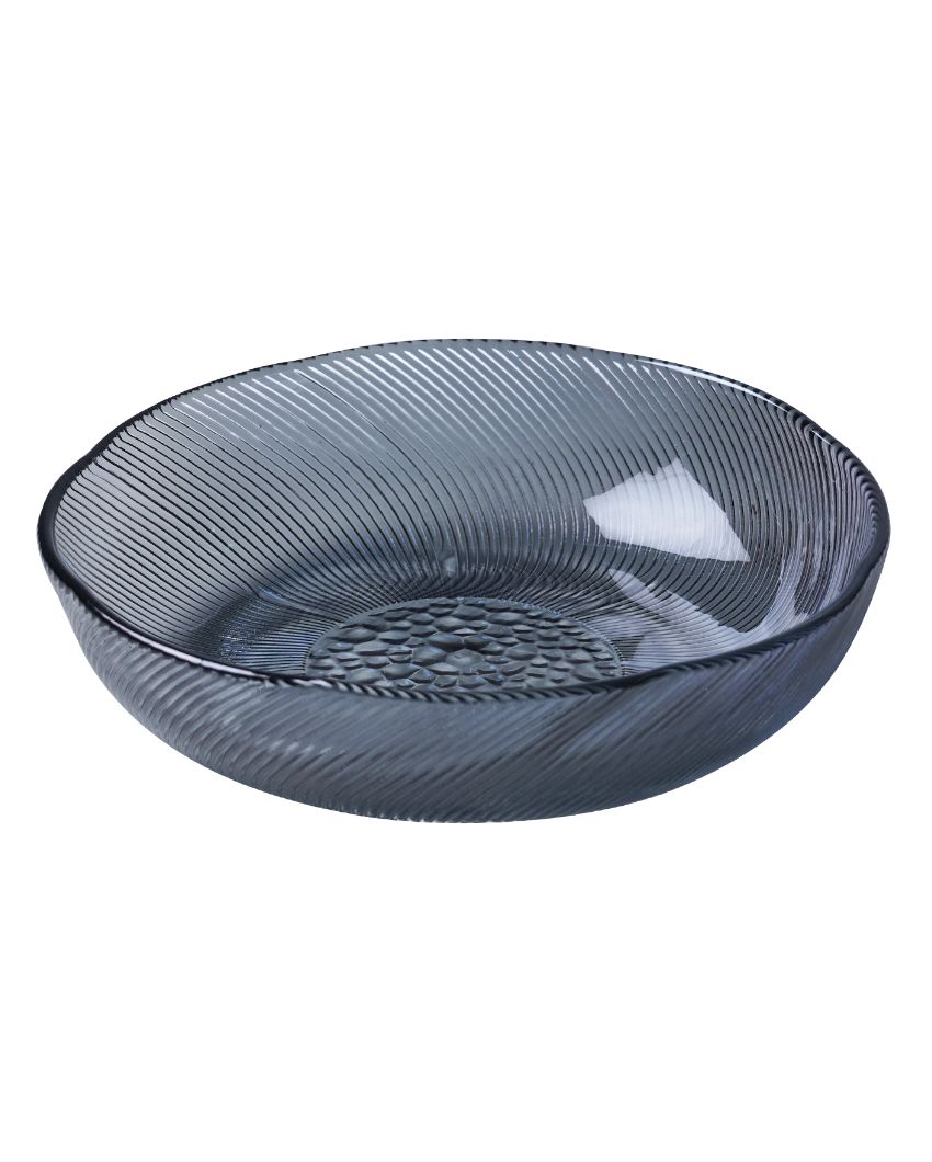 Beautiful Glass Serving Bowls | Set Of 6 Black