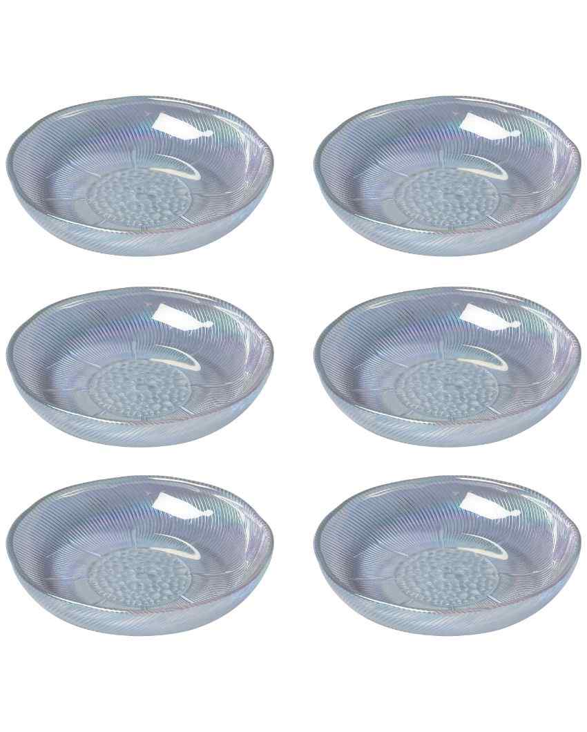 Beautiful Glass Serving Bowls | Set Of 6 White