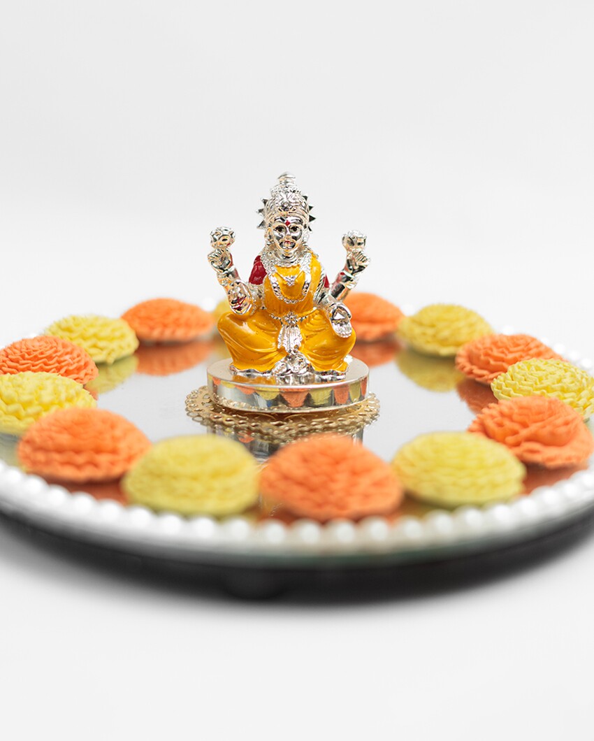 Glory Lakshmi ji Idol Puja Decor | 8 x 2 inches