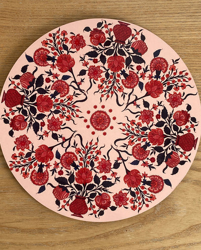 Chintz Beauty Round Floral Art Creations Trivet | 8 Inches