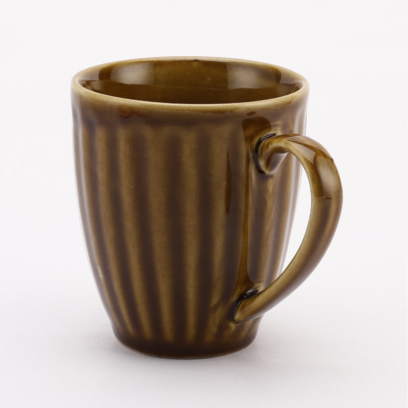Ceramic Coffee Mugs | Set Of 6 | Multiple Colors Gold Yellow