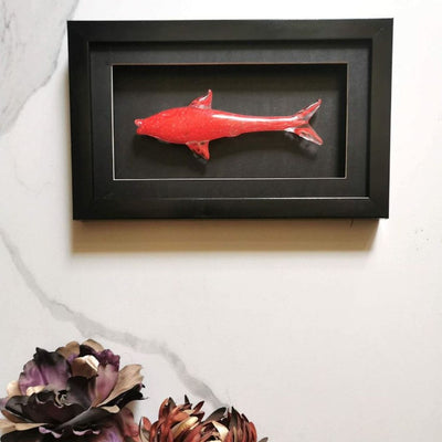 Oceanic Charm Wall Art Glass Trophy Fish