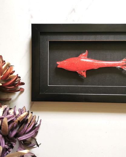 Oceanic Charm Wall Art Glass Trophy Fish