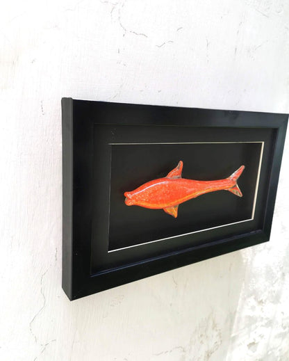 Oceanic Charm Wall Art Glass Trophy Fish