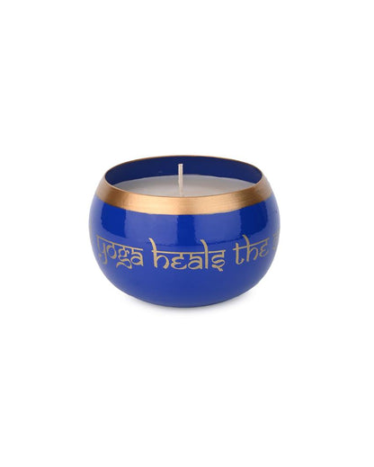 Harmony Flame Metal Jar Candle | 4 x 3 inches