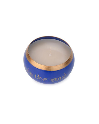 Harmony Flame Metal Jar Candle | 4 x 3 inches