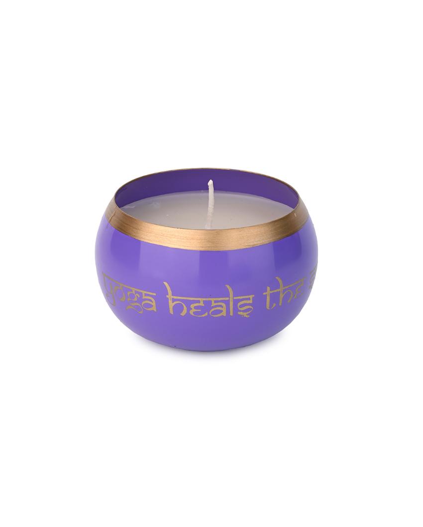 Harmony Flame Metal Jar Candle | 4 x 3 inches