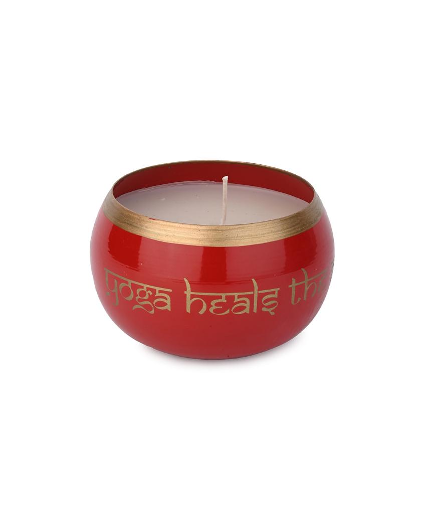 Harmony Flame Metal Jar Candle | 4 x 3 inches